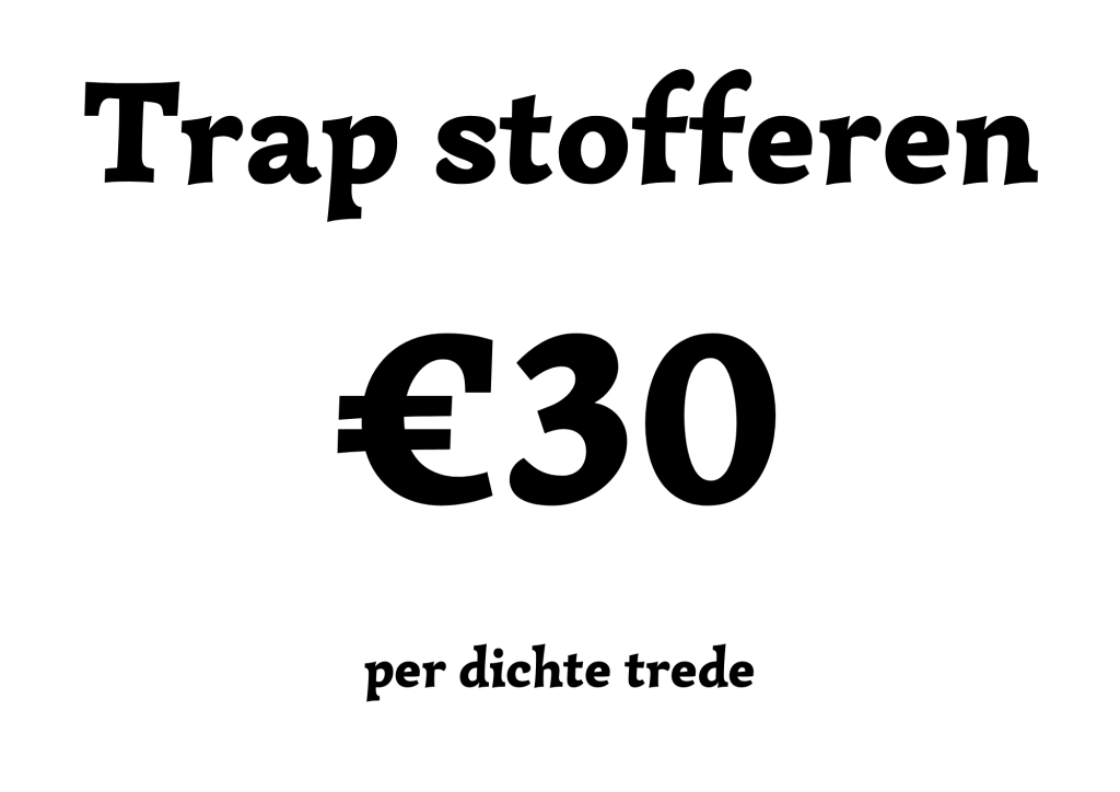 Trap stofferen